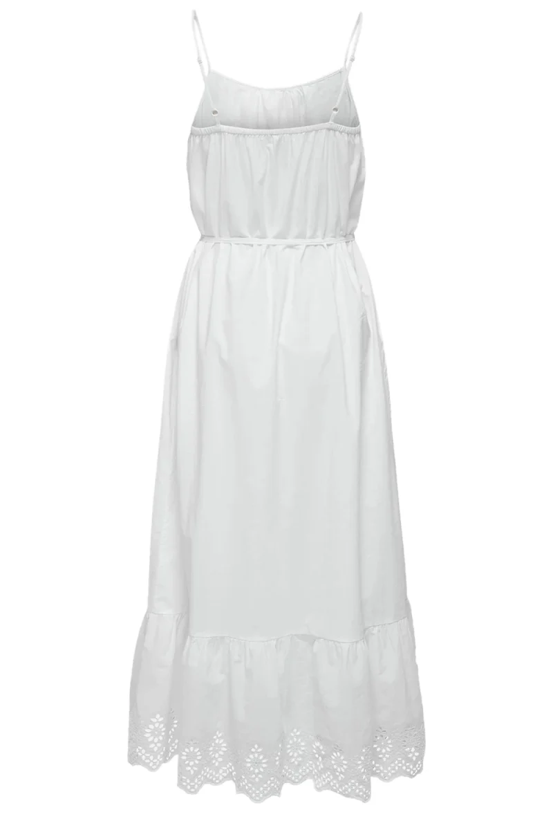 Рокля Onllou Life Emb Strap Ankel Ptm 15313166 11-0601 TCX bright white — снимка 2