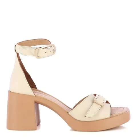Дамски Сандали На Ток CARLO FABIANI – 247-3896 CREMA
