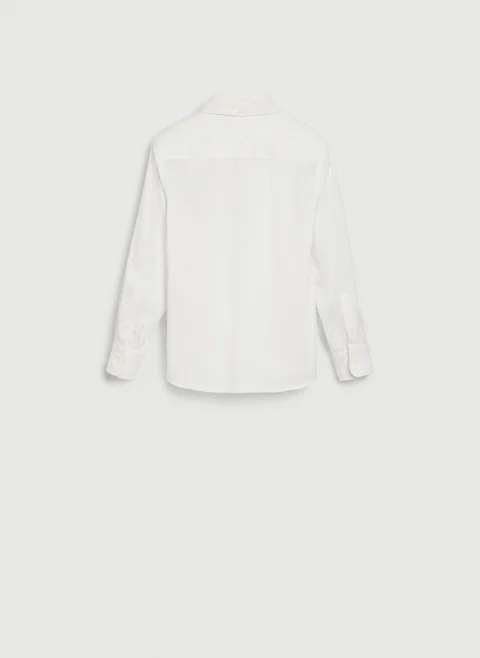 Класическа риза с бродерия Brunello Cucinelli Kids 8-10 — снимка 2