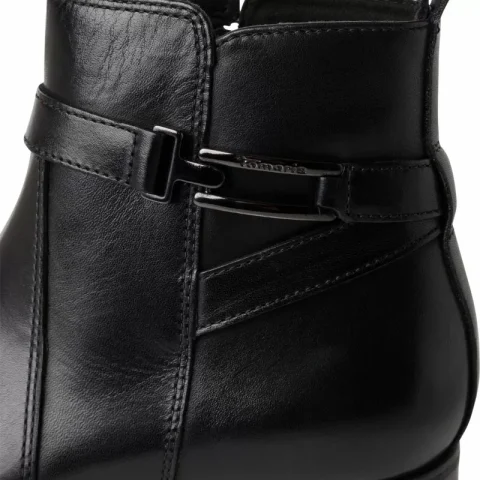 Дамски Равни Боти TAMARIS – 1-25031-43-003 BLACK LEATHER — снимка 4