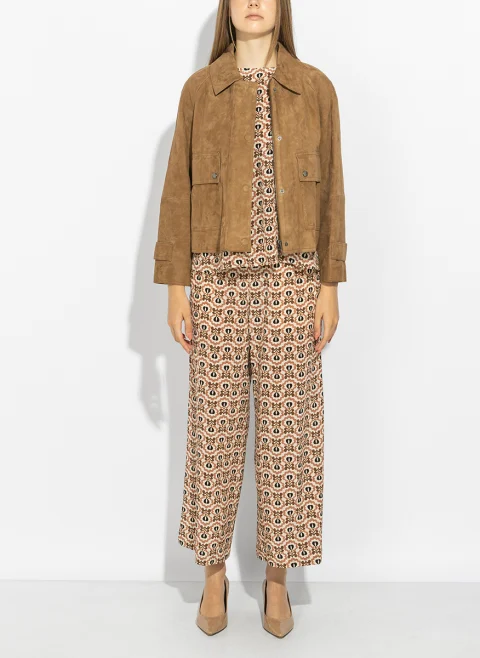 Яке от естетсвен велур Weekend Max Mara Wkdabito — снимка 6