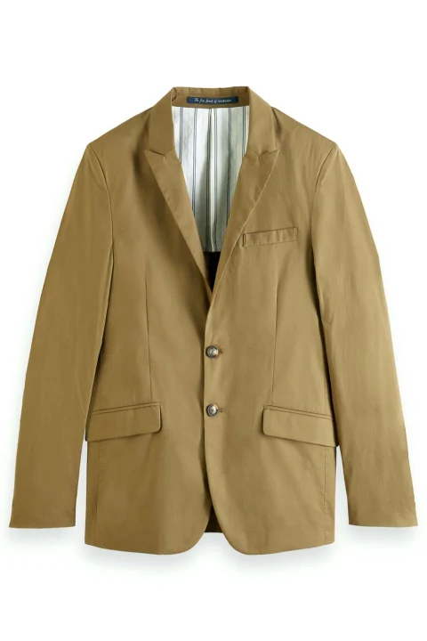 Сако Unconstructed Lightweight Poplin 2-Button Blazer 169782 SC0414 khaki