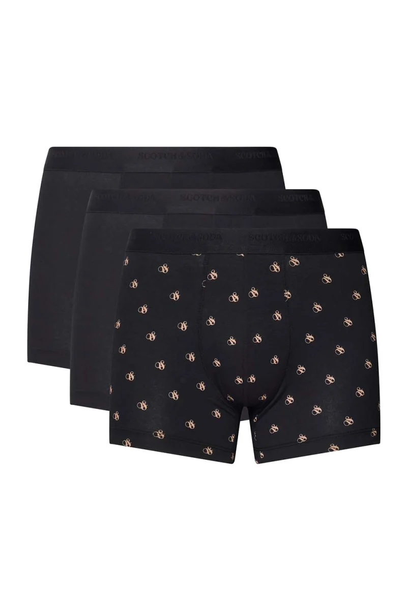 Бельо (Pack of 3) Base Ampersand Aop Boxer 701223025 SCU001 black