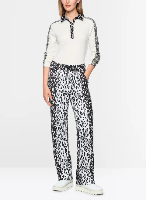 Полошърт с контрастни детайли Marc Cain Sports — снимка 2