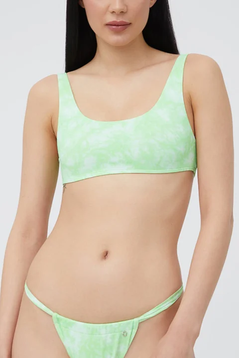 Bikini Top Onlamanda Tie Dye 15251008 13-0220 tcx paradise green — снимка 2