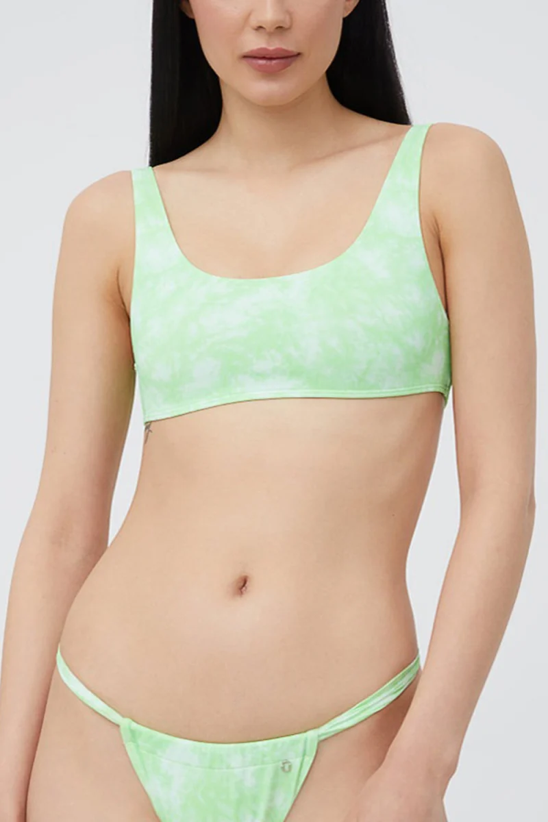 Bikini Top Onlamanda Tie Dye 15251008 13-0220 tcx paradise green — снимка 2