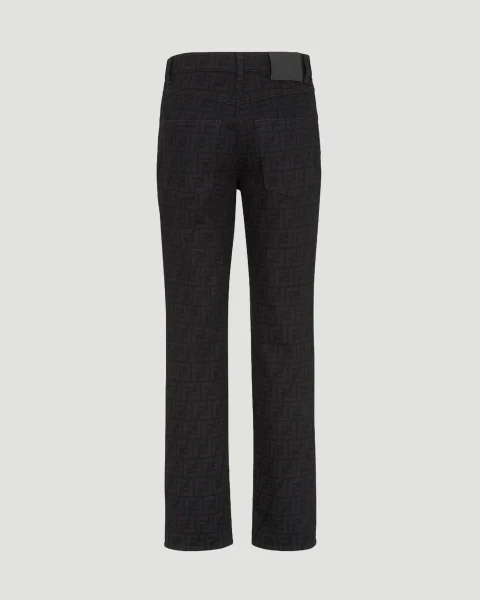 Black FF Denim Pants — снимка 2
