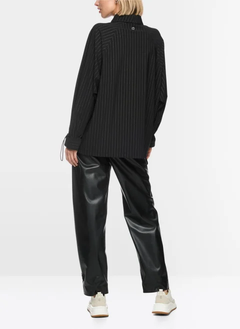 Риза с фино райе 'Wide cut' Marc Cain Sports — снимка 3