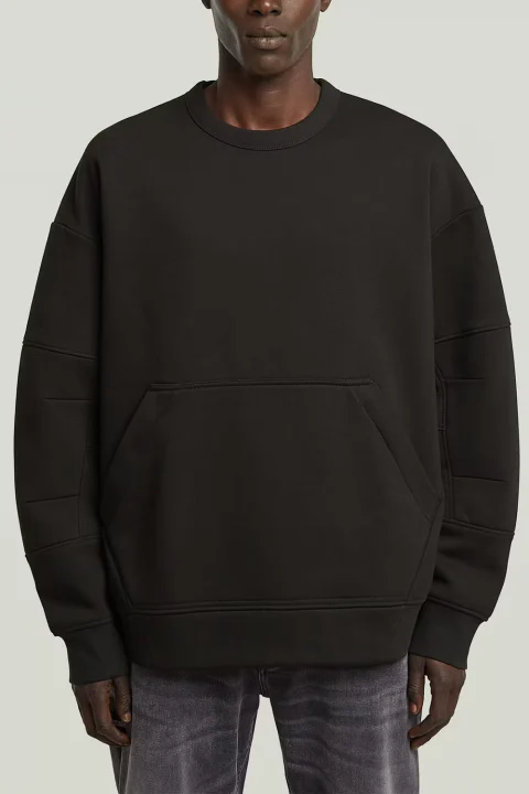Суичър Constructed Loose R Sw D27088-D733-6484 dk black — снимка 2