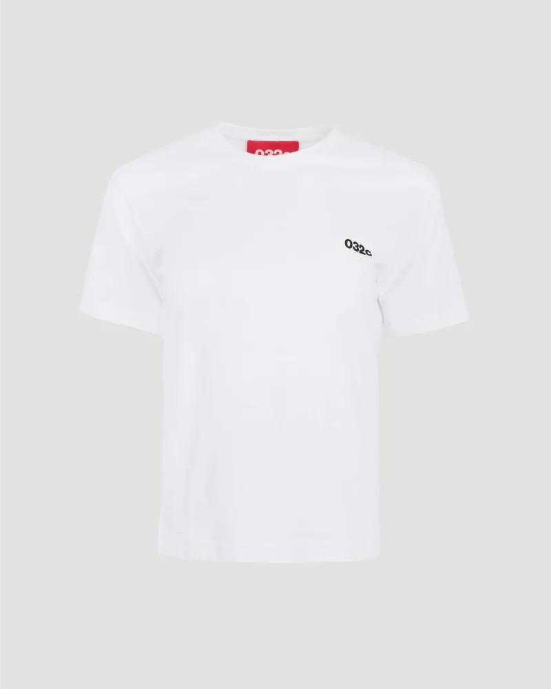Logo T-Shirt in White Cotton
