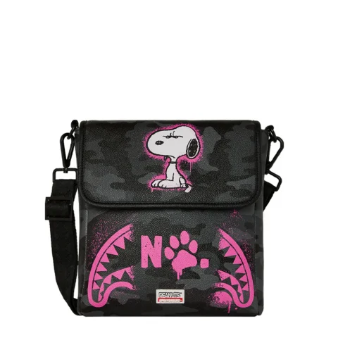 Чанта за рамо PEANUTS SNOOPY PINK STENCIL SPRAYGROUND