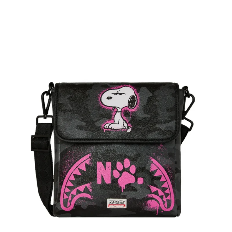 Чанта за рамо PEANUTS SNOOPY PINK STENCIL SPRAYGROUND