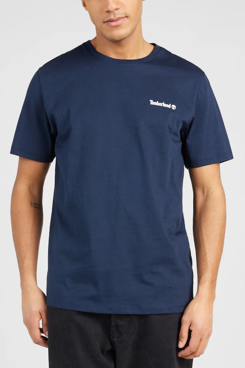 T-Shirt Small Linear Logo Print TB0A5QQT4331 410 navy — снимка 2