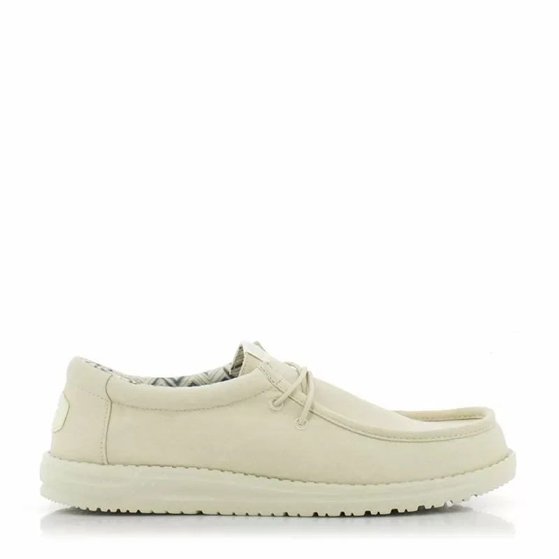 Мъжки Ежедневни HEY DUDE – 40700-1KA WALLY STRETCH STONE WHITE