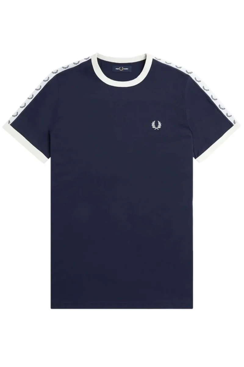 T-Shirt Taped Ringer M4620 266 carbon blue