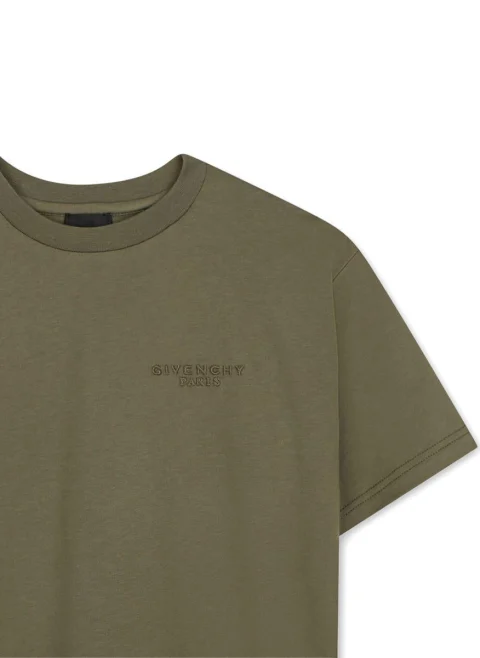 Тишърт с лого бродерия Givenchy Kids — снимка 4