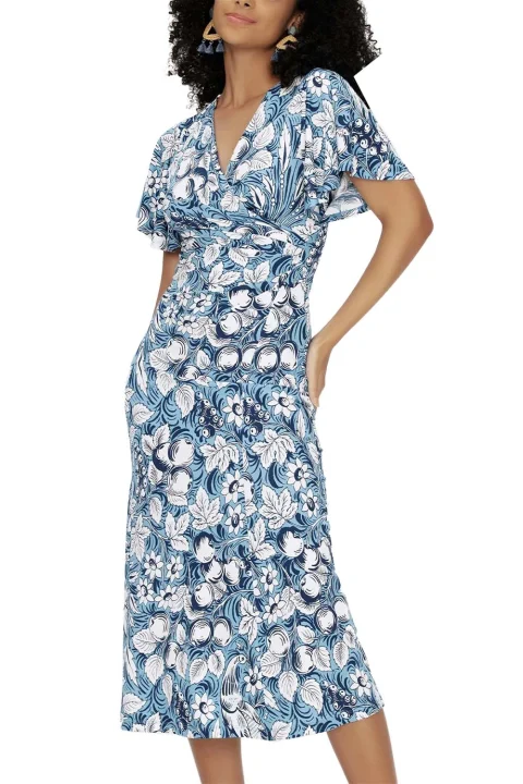 Рокля Zetna DVFDW1S009BPRDI C3581 bird of paradise ivory