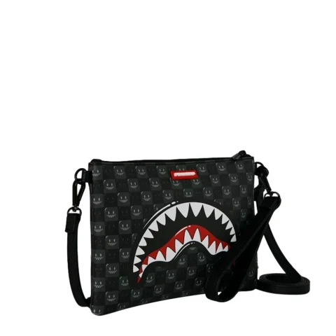 Чанта през рамо SHARKS IN PARIS WTF BUBBLY BLACK CHECK SPRAYGROUND — снимка 6