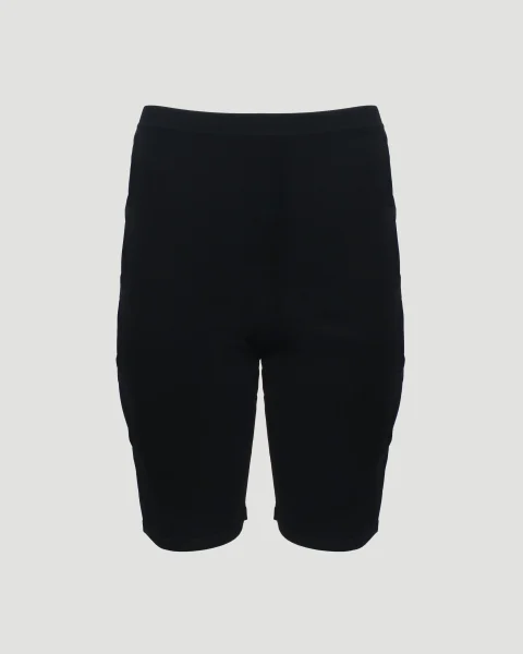 Technical Viscose-Blend Knit Shorts in Black