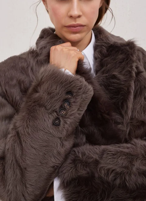 Палто 'Wavy shearling' Brunello Cucinelli — снимка 4