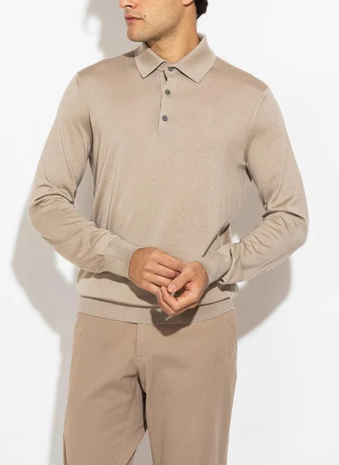Полошърт от кашмир и коприна Zegna — снимка 6