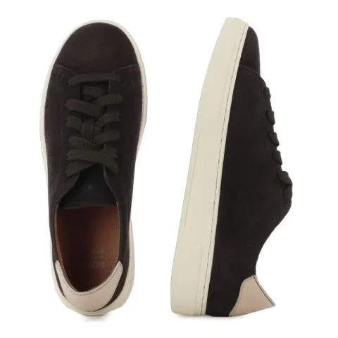 Дамски Сникърс BOSS – 50563336 KIERAN TENN SDPFBB DARK BROWN — снимка 5