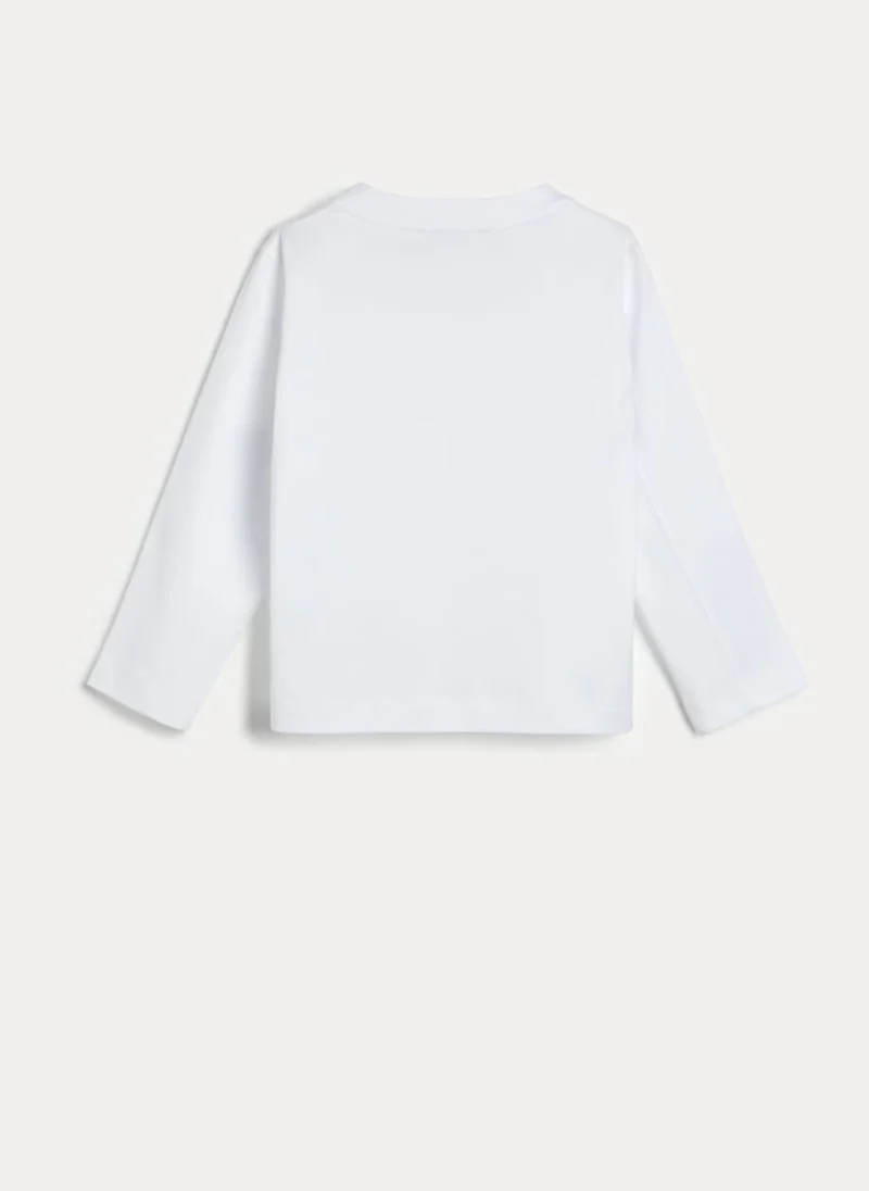 Блуза с апликиран джоб 'Bernie' Brunello Cucinelli Kids 2 — снимка 2