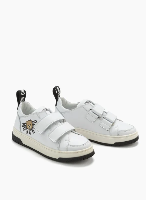 Кожени кецове 'Teddy Bear' Moschino Kids — снимка 2