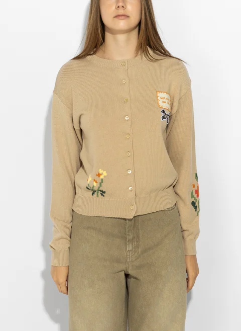 Жилетка с бродерия Weekend Max Mara Wkdteiera — снимка 9