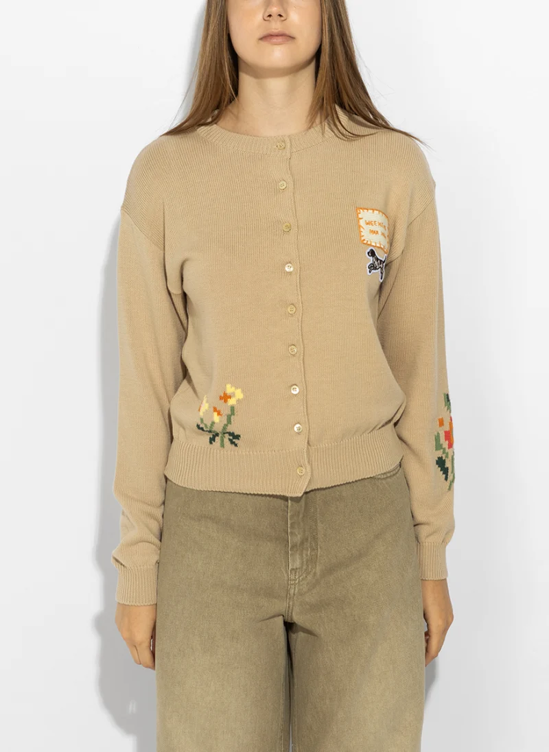 Жилетка с бродерия Weekend Max Mara Wkdteiera — снимка 9