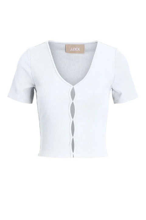 Top Jxhannah Stretch Ss Top Jrs 12234649 11-0601 TCX bright white