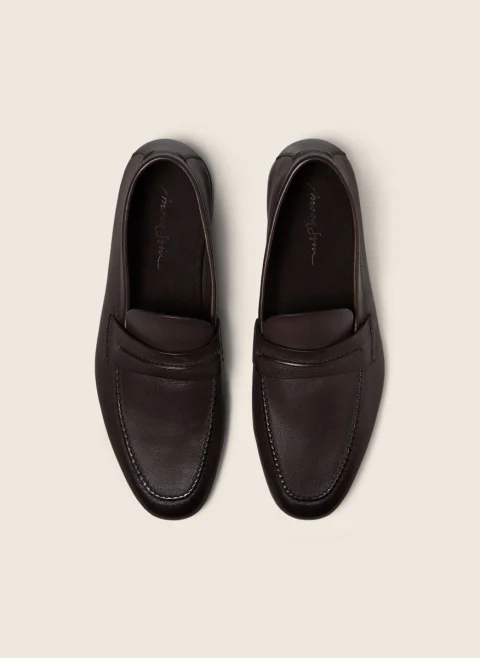 Кожени мокасини Zegna — снимка 3
