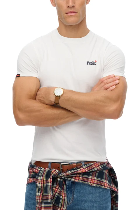 T-Shirt D1 Essential Contrast Emb M1012078B 01c optic — снимка 2