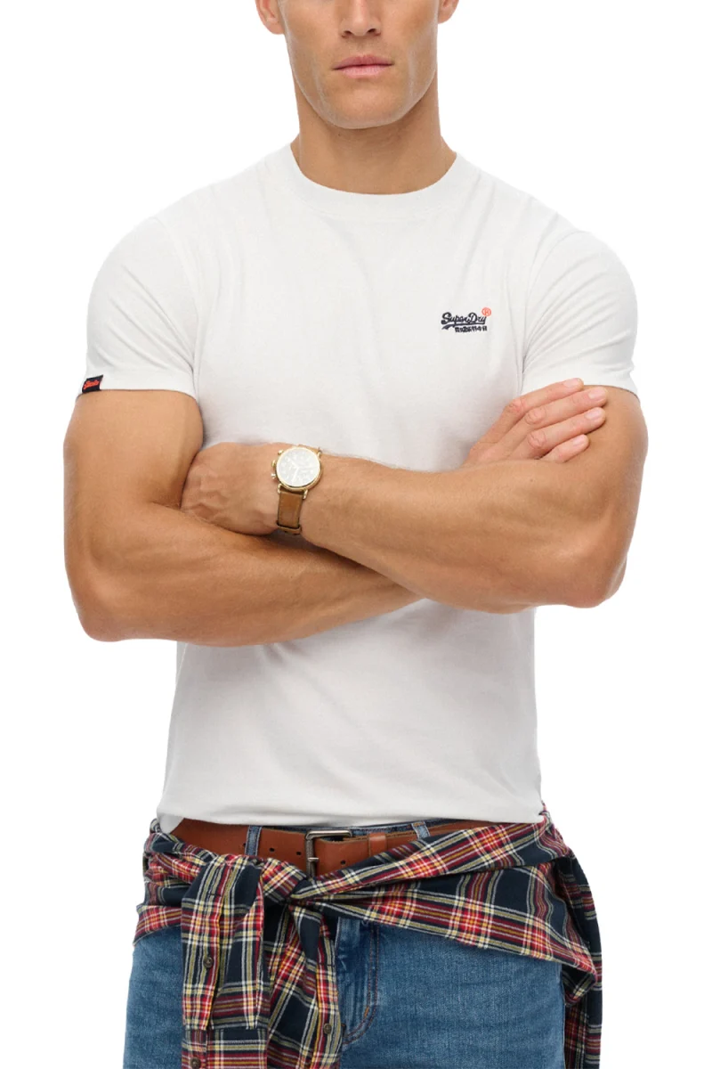 T-Shirt D1 Essential Contrast Emb M1012078B 01c optic — снимка 2