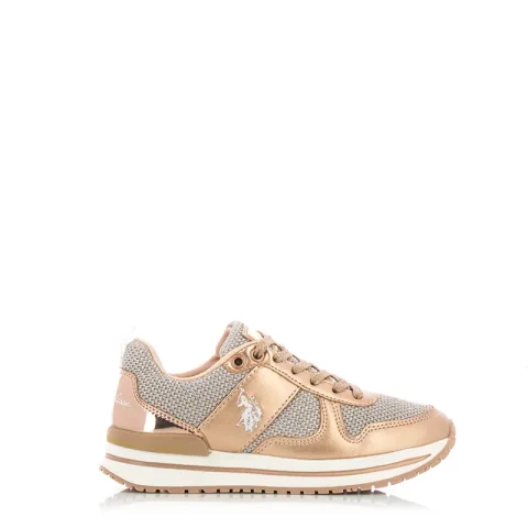 Детски сникърс момиче U.S. POLO – wida4160-copper202