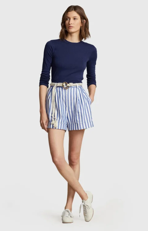 Тъмносиня блуза с дълъг ръкав — снимка 2