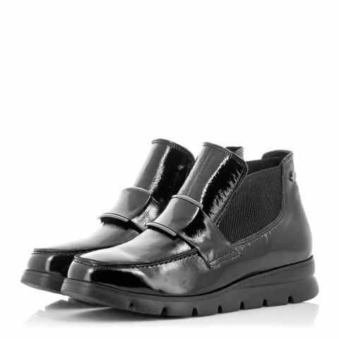 Дамски Равни Боти VERONELLA – 375-2221 BLACK PATENT — снимка 2