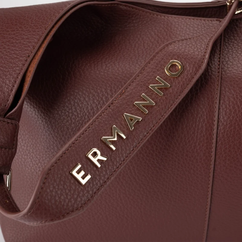Дамска кафява чанта Ermanno Firenze — снимка 6