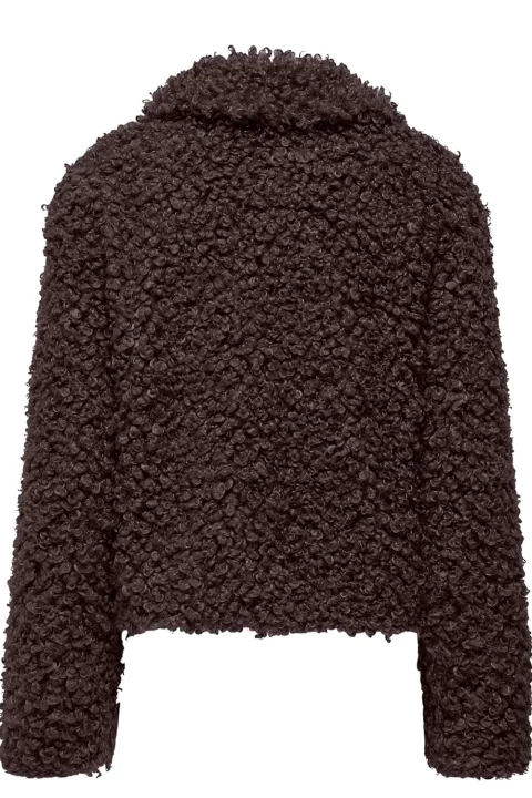 Яке Onltilda Teddy 15373878 19-1109 TCX chocolate torte — снимка 2