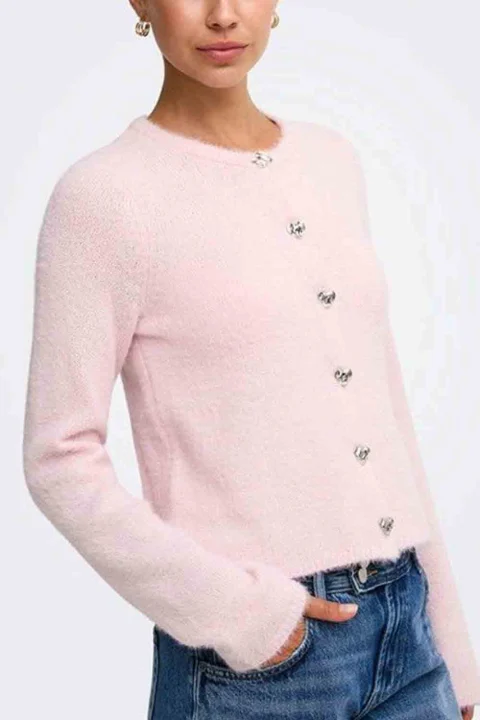 Жилетка Onlkerry Piumo Button 15374812 13-2803 TCX pale lilac — снимка 2