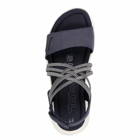 Дамски Сандали Комфорт TAMARIS – 1-28223-44-805 NAVY — снимка 5
