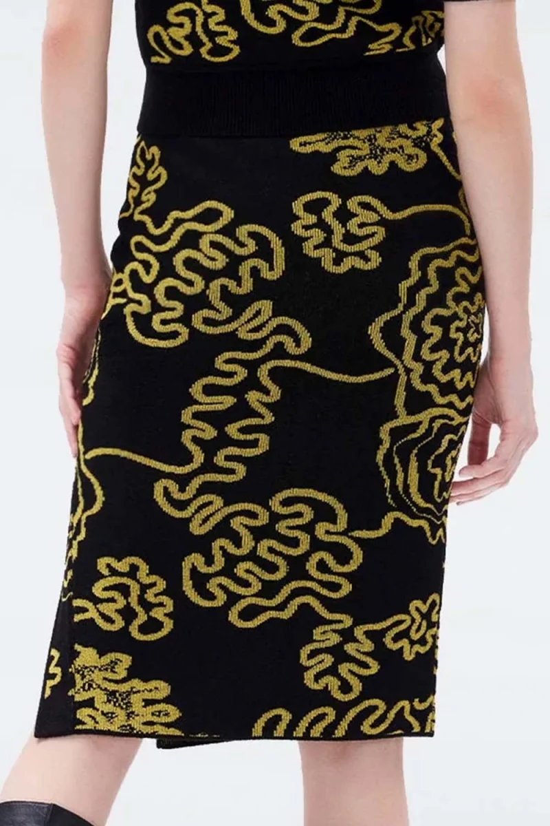 Пола Gusta Skirt DVFKN3R001LNDWG line drawing — снимка 2