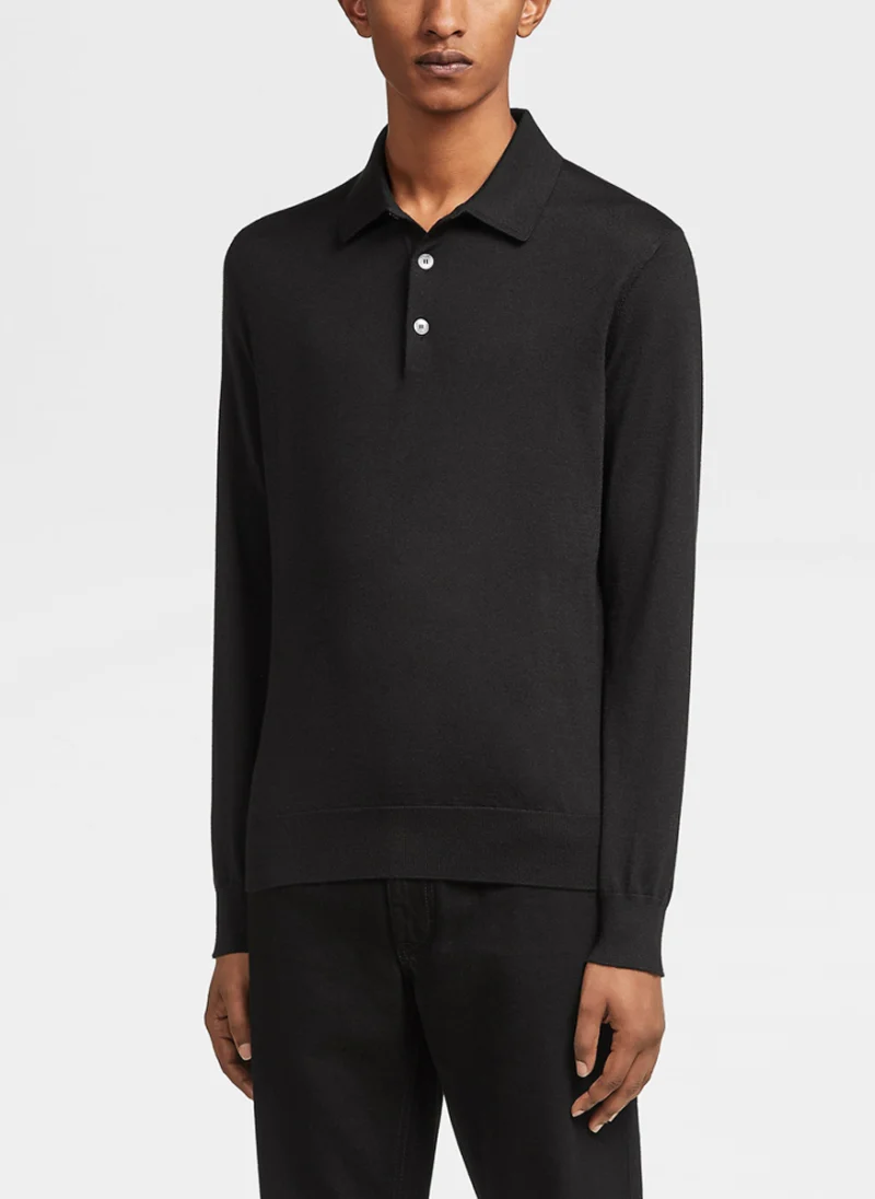 Полошърт с коприна Zegna