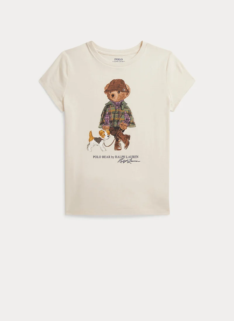 Тишърт с принт 'Polo Bear' Ralph Lauren Kids 7-14