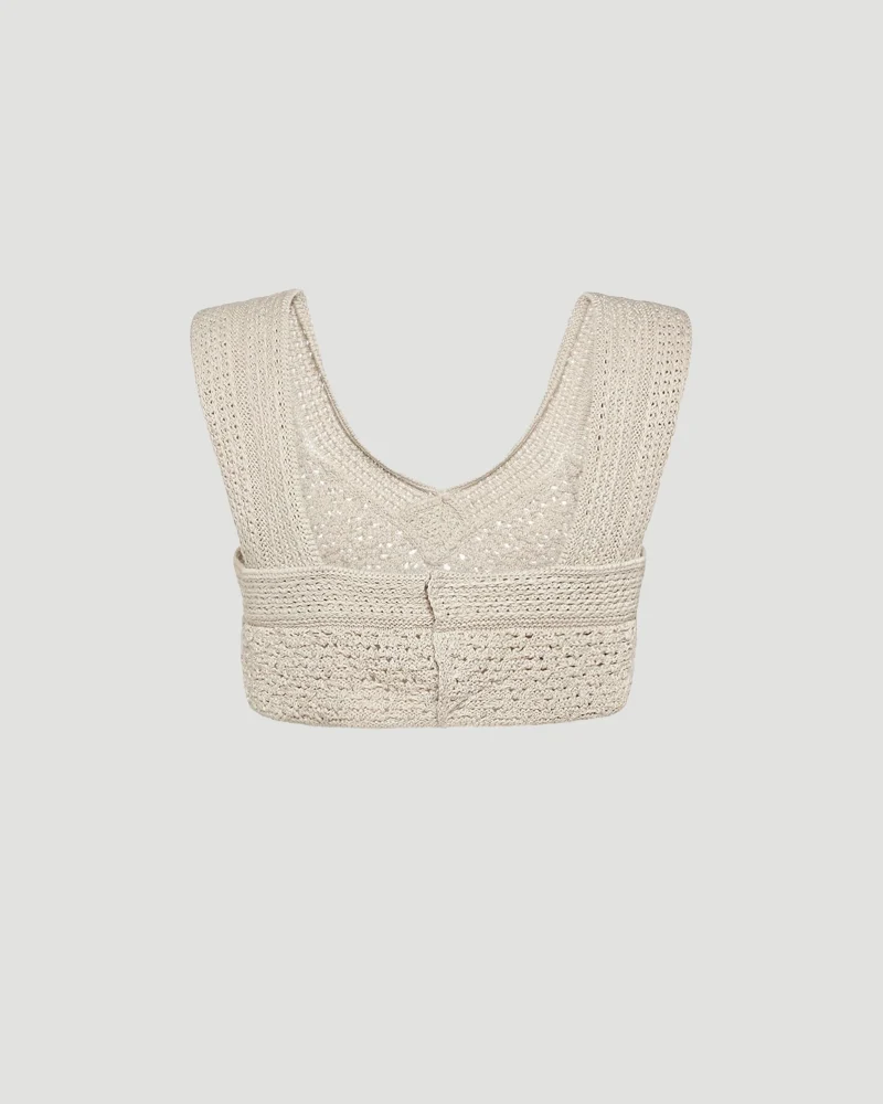 Cotton Crochet Bra — снимка 2