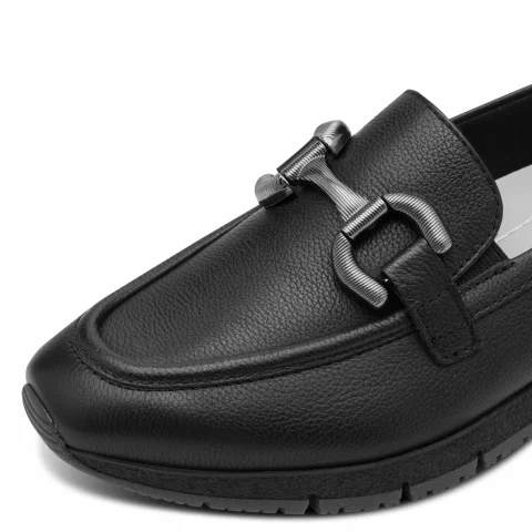 Дамски Лоуфър TAMARIS – 1-24711-42-003 BLACK LEATHER — снимка 4