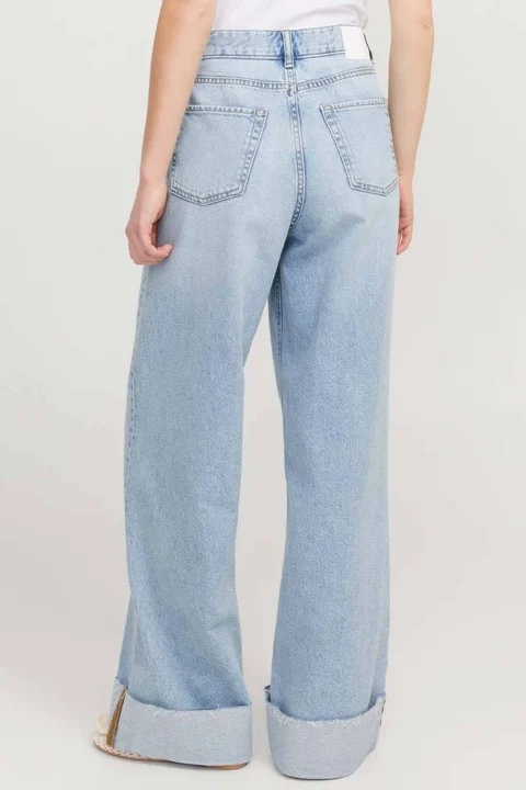 Jeans Jxtokyo Wide Fold Up Hw R6169 Dnm Ln 12269083 BS000053 light blue denim — снимка 2