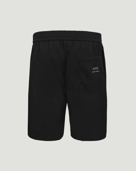 Twill Shorts in Black — снимка 3