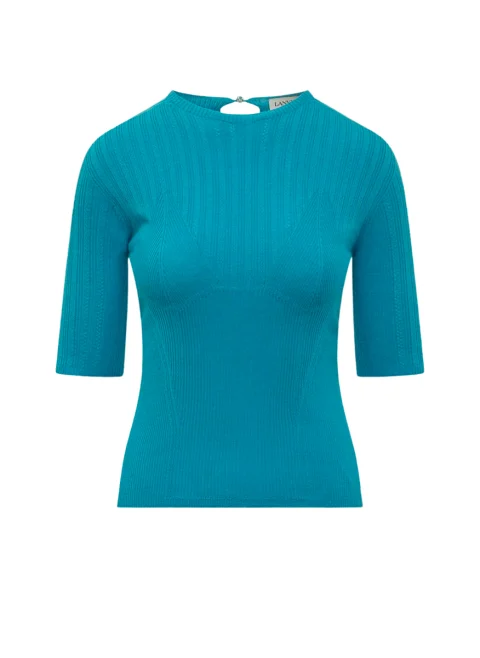 Блуза с кашмир и коприна Lanvin