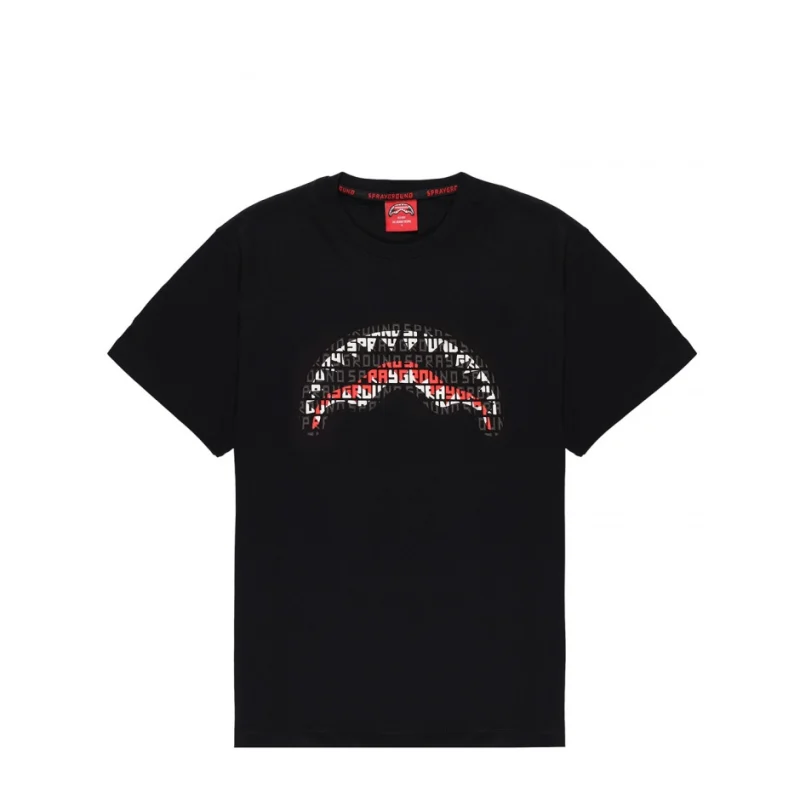 Мъжка черна тениска SPRAYGROUND